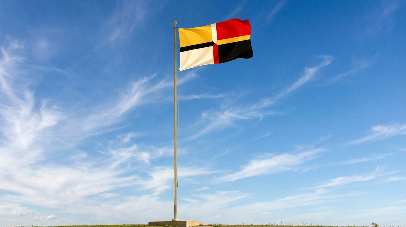 The flag of the Frederick County, Maryland.